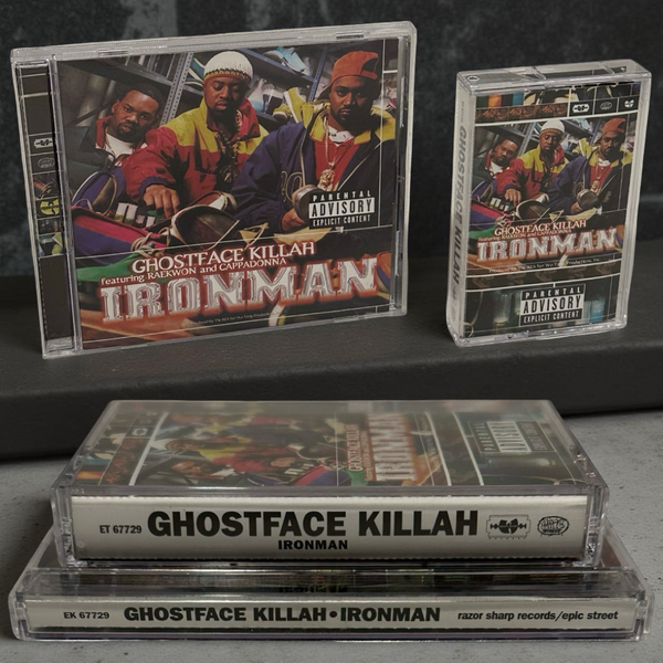 •GHOSTFACE KILLAH - IRONMAN• ~1996 OG PRESSINGS~ (CD & CASSETTE TAPE)
