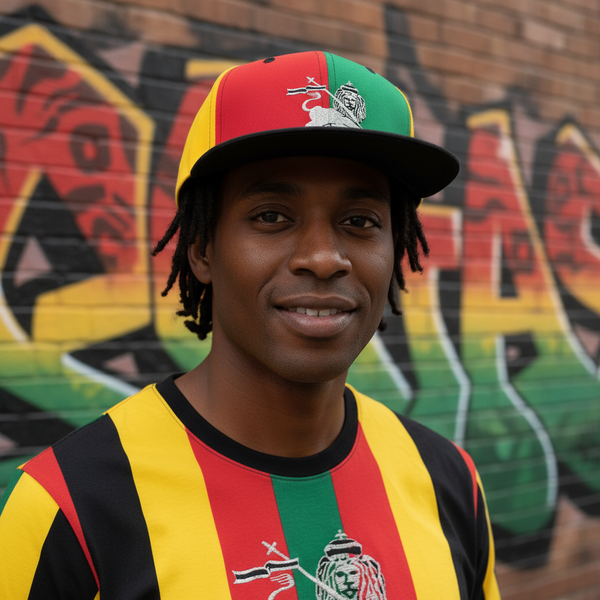 *Lion of Judah* soft shell Rasta style snapback hats