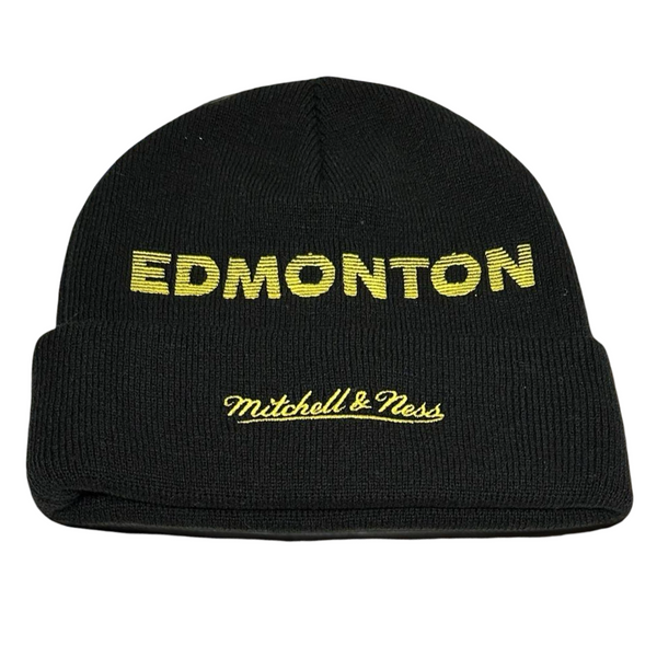 *EDMONTON OILERS* ~AC/DC Style Logo~ Winter Beanie by Mitchell & Ness