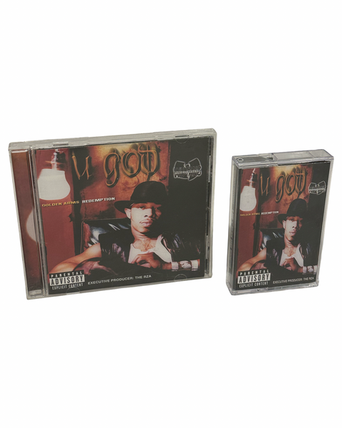 •U-GOD - GOLDEN ARMS REDEMPTION• ~1999 OG PRESSINGS~ (CD & CASSETTE TAPE) (TAPE POPPED)