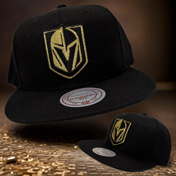 *Las Vegas Golden Knights* snapback hats by Mitchell & Ness