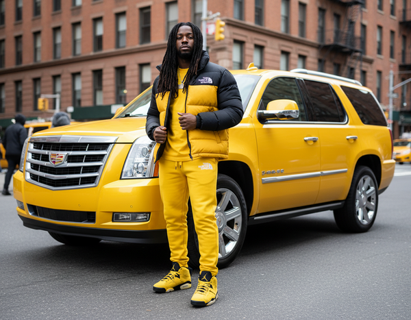*HUSTLE GANG* (YELLOW GOLD) •JOGGER SWEATPANTS•