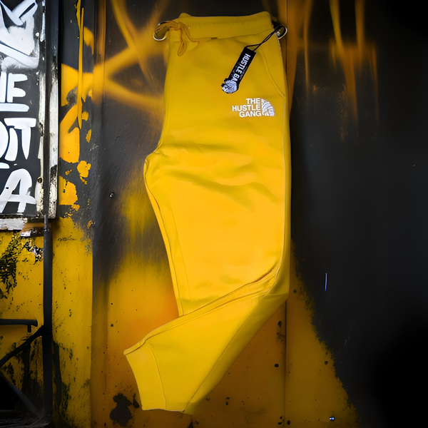 *HUSTLE GANG* (YELLOW GOLD) •JOGGER SWEATPANTS•