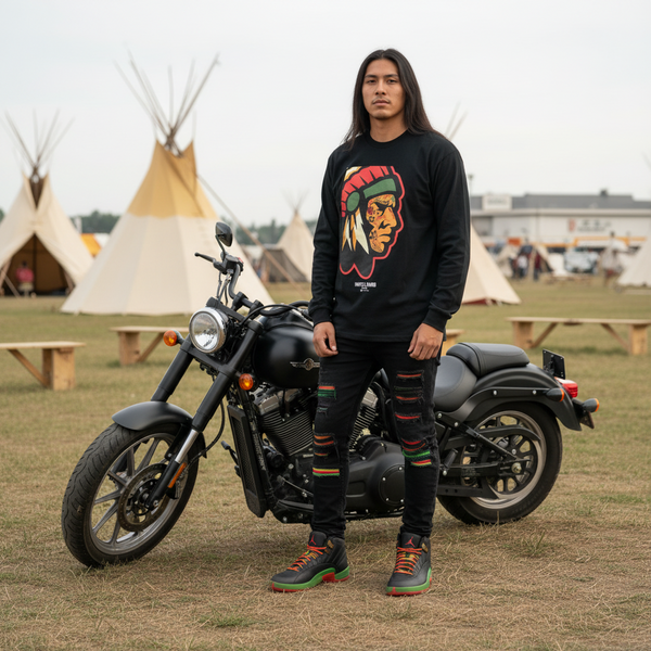 *HUSTLE GANG* (BLACK) •LONG SLEEVE T-SHIRT•