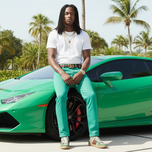 *VICTORIOUS* (GREEN SKINNY FIT) ~DENIM JEANS FOR MEN~