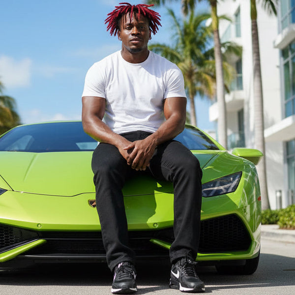 *URBAN STAR* DENIM JEANS  (BLACK) (WAIST 42” X 31” INSEAM)