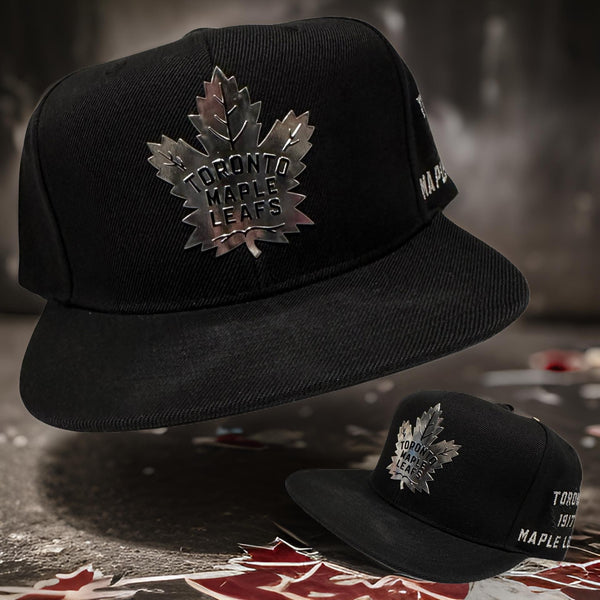 *Toronto Maple Leafs* ~Metallic logo~ snapback hat by Mitchell & Ness (Rare Retailer Promo Sample)