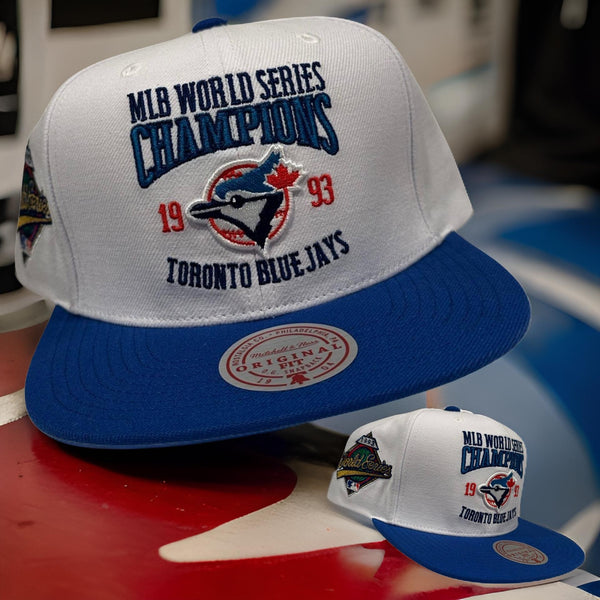 *Toronto Blue Jays* ~1993 World Series Champions~ snapback hats by Mitchell & Ness