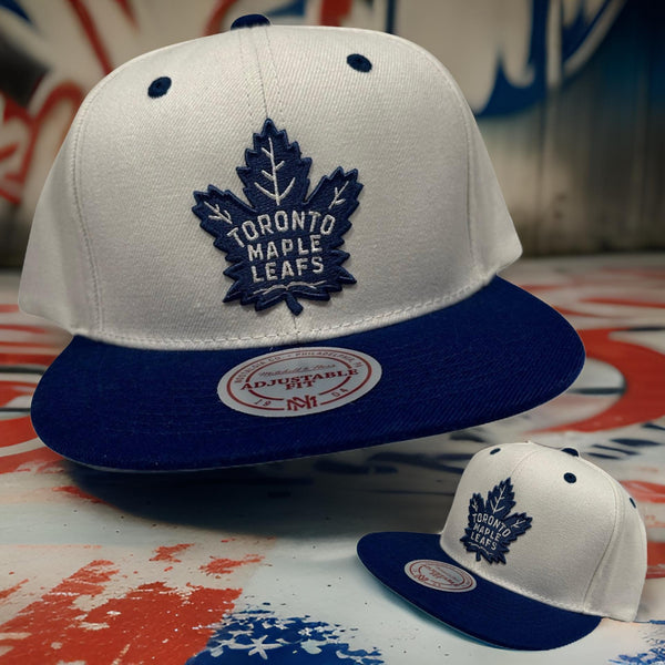 *Toronto Maple Leafs* snapback hats by Mitchell & Ness