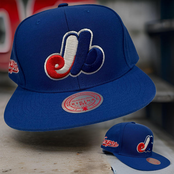 *Montreal Expos* snapback hats by Mitchell & Ness