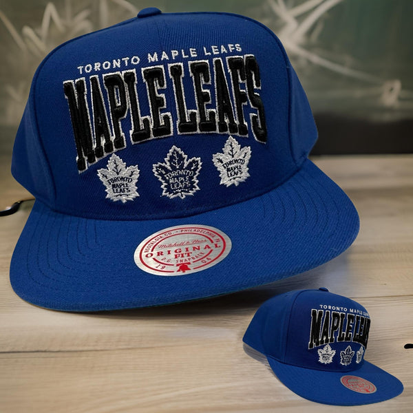 *Toronto Maple Leafs* snapback hats by Mitchell & Ness