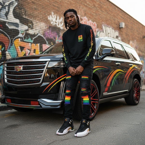 *KR3W* (BLACK) ~THE ORIGINAL~ •LONG SLEEVE T-SHIRTS•