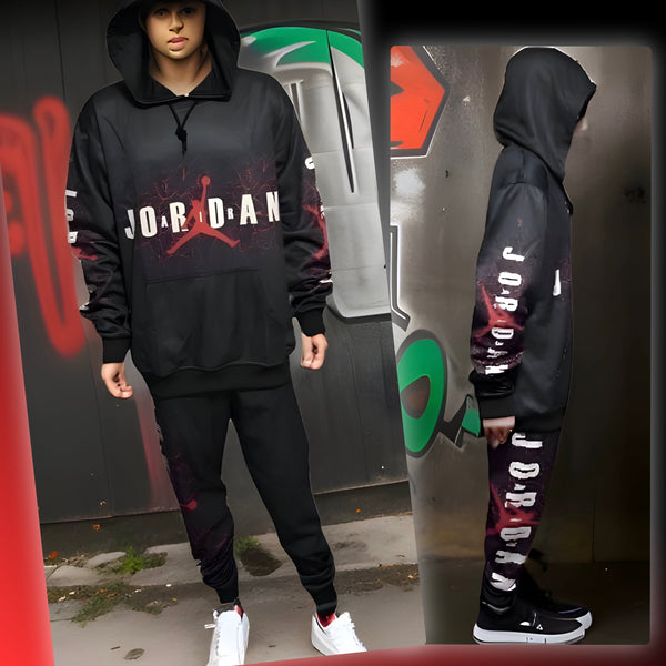 ^JUMPMAN^ FULL SWEATSUITS (HOODED) (FLEECY SOFT LINED)