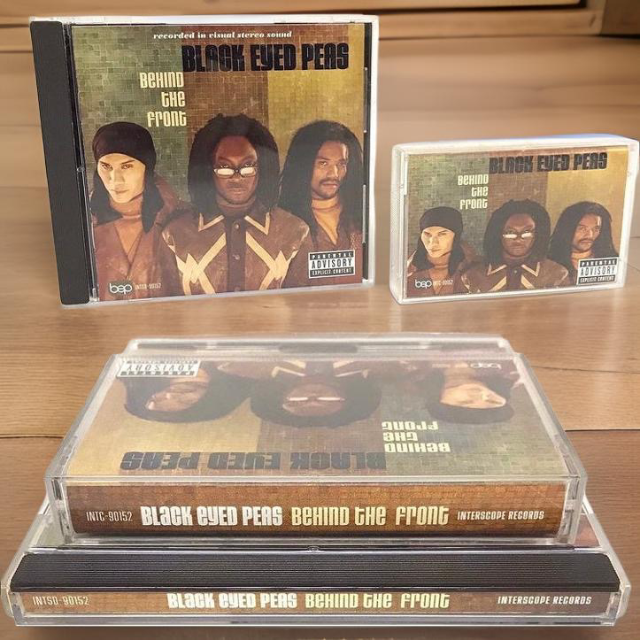 •BLACK EYED PEAS - BEHIND THE FRONT• (1998) (CASSETTE & CD AVAILABLE) (ORIGINAL PRESSINGS)