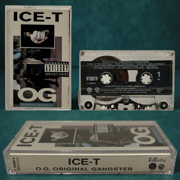 •ICE-T - ORIGINAL GANGSTER• ~1991 OG PRESSINGS~ (CASSETTE TAPE)