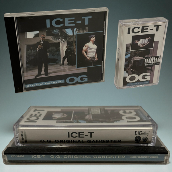 •ICE-T - ORIGINAL GANGSTER• ~1991 OG PRESSINGS~ (CD & CASSETTE TAPE)