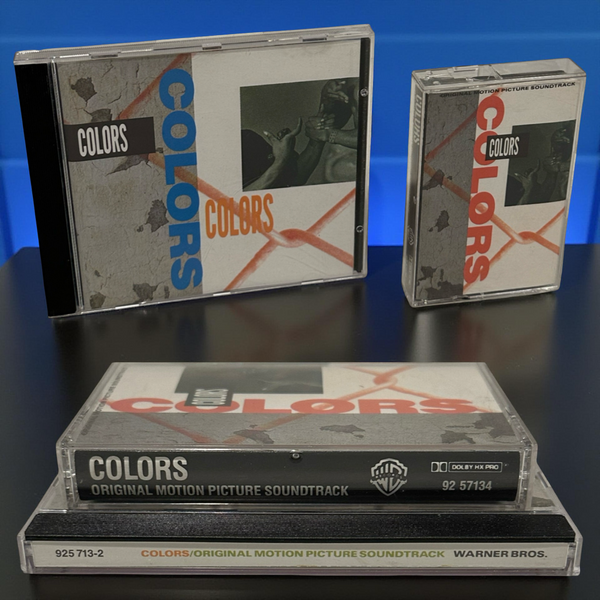 •COLORS - ORIGINAL MOTION PICTURE SOUNDTRACK• ~1988 OG CANADIAN PRESSING~ (CD & CASSETTE TAPE)