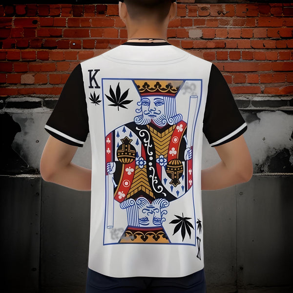 ^WEED KING^ Button up Baseball Jerseys (Sublimation)