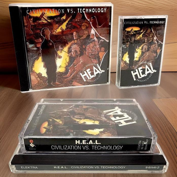 •H.E.A.L. - CIVILIZATION VS. TECHNOLOGY• (1991) (CASSETTE & CD AVAILABLE) (ORIGINAL PRESSINGS)