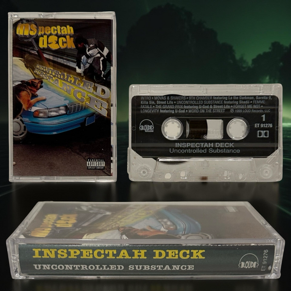 •INSPECTAH DECK - UNCONTROLLED SUBSTANCE• ~1999 OG CANADIAN PRESSINGS~ (CD & CASSETTE TAPE)