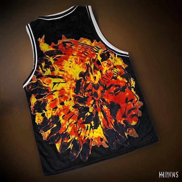 *CHIEFIN’* ~FLAMES~ BASKETBALL JERSEY