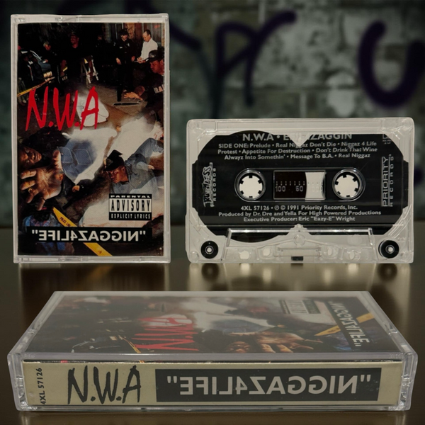 •N.W.A - “EFIL4ZAGGIN”• ~1991 OG PRESSINGS~ (CASSETTE TAPE)