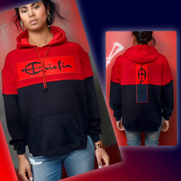 ^CHAMPION CHIEFIN’^ (RED-NAVY) PULLOVER HOODIES FOR MEN