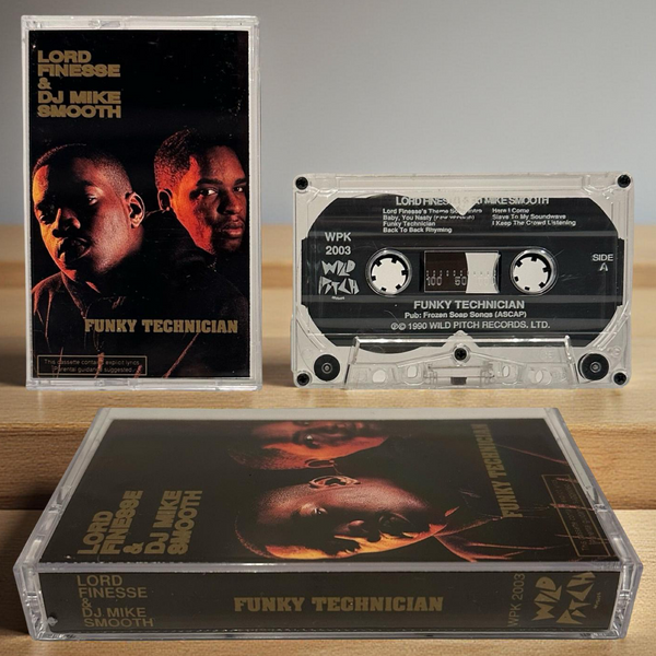 •LORD FINESSE & D.J. MIKE SMOOTH ~ FUNKY TECHNICIAN• ~1990 OG PRESSING~ (CASSETTE TAPE)