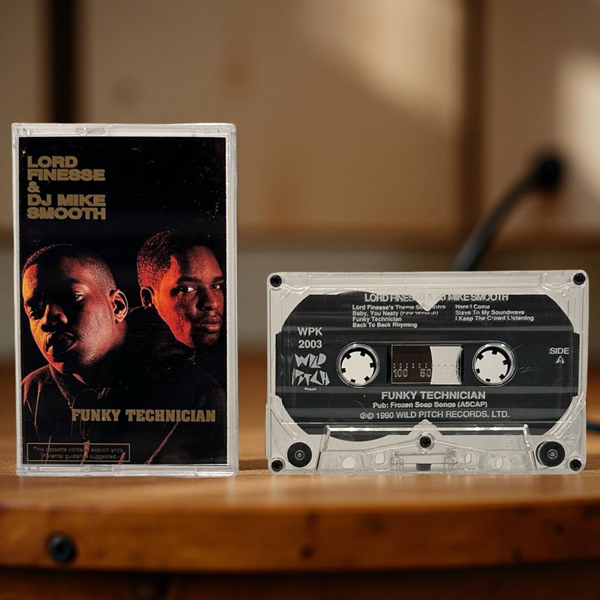 •LORD FINESSE & D.J. MIKE SMOOTH ~ FUNKY TECHNICIAN• ~1990 OG PRESSING~ (CASSETTE TAPE)