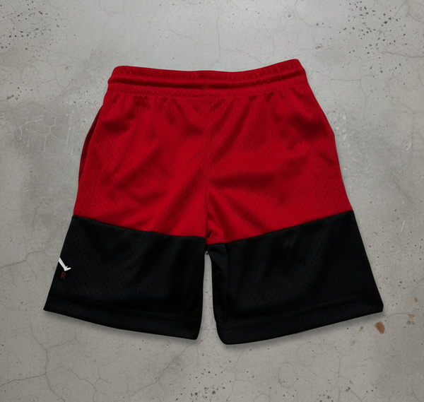 *AIR JORDAN* (RED-BLACK) ACTIVEWEAR SHORTS (GIRL-BOYS)