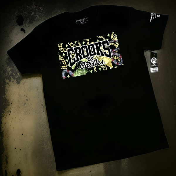 *CROOKS & CASTLES* (BLACK) ~MLBL~ SHORT SLEEVE T-SHIRT