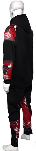 ^BULLS^ (WINDY CITY) *CUT & SEW* LUXURY JOGGER SWEATSUITS