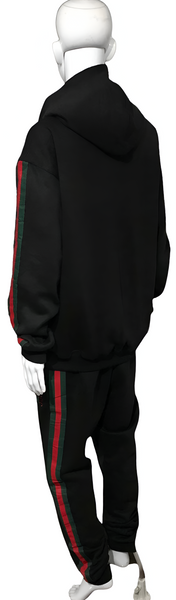 ^GVCC!^ (BLACK-MULTI) LUXURY EMBROIDERED SWEATSUITS