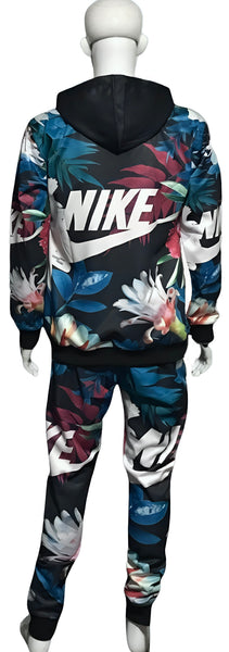 ^SWOOSH^ (FLORAL) WOMEN’S JOGGER SWEATSUITS (FLEECY SOFT LINED)