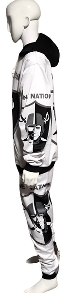 ^RAIDERS^ ~ONE NATION~ JOGGER SWEATSUITS (FLEECY SOFT LINED)