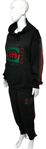 ^GVCC!^ (BLACK-MULTI) LUXURY EMBROIDERED SWEATSUITS