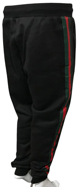 ^GVCC!^ (BLACK-MULTI) LUXURY EMBROIDERED JOGGER SWEATPANTS