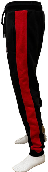 ^CHICAGO 23^ (BLACK-RED) JOGGER SWEATPANTS (EMBROIDERED)