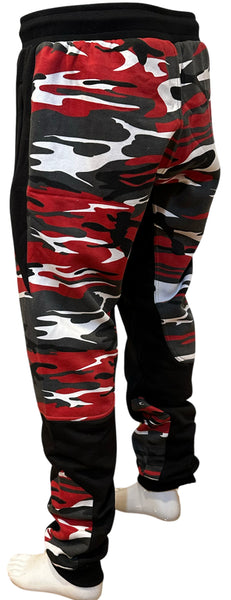 ^23 JORDAN^ (RED-CAMO) LUXURY JOGGER SWEATPANTS (EMBROIDERED)