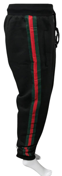 ^GVCC!^ (BLACK-MULTI) LUXURY EMBROIDERED JOGGER SWEATPANTS