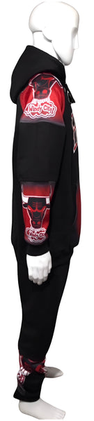 ^BULLS^ (WINDY CITY) *CUT & SEW* LUXURY JOGGER SWEATSUITS