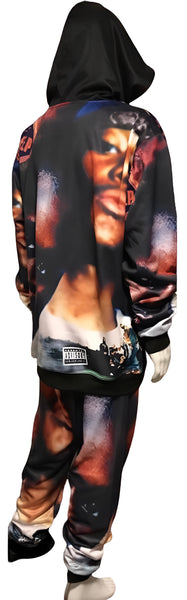 ^THE INFAMOUS^ ~1995 ALBUM COVER~ 3 PIECE JOGGER SWEATSUIT (HOODED) (FLEECY SOFT LINED)