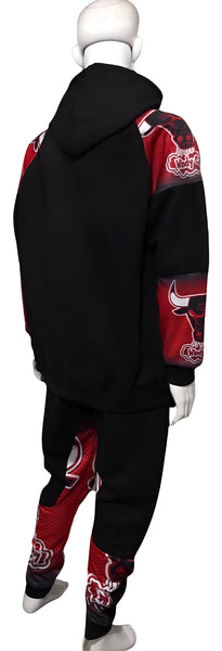 ^BULLS^ (WINDY CITY) *CUT & SEW* LUXURY JOGGER SWEATSUITS