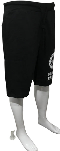 ^CROOKS & CASTLES^ (BLACK) ~PUBLIC ENEMY~ COTTON SHORTS FOR MEN (COLLABS)