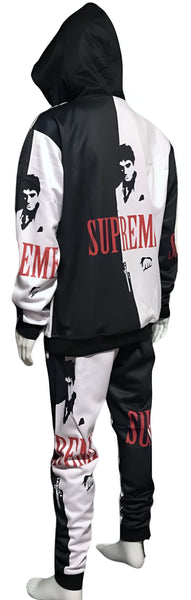 ^$UPR3M3 SCARFACE^ JOGGER SWEATSUIT (HOODED) (FLEECY SOFT LINED)