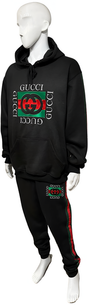 ^GVCC!^ (BLACK-MULTI) LUXURY EMBROIDERED SWEATSUITS