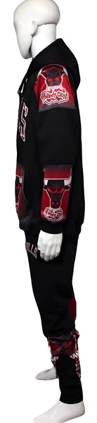 ^BULLS^ (WINDY CITY) *CUT & SEW* LUXURY JOGGER SWEATSUITS