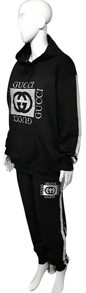 ^GVCC!^ (BLACK) LUXURY EMBROIDERED SWEATSUITS