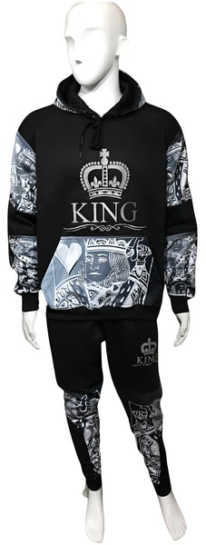 ^KING OF HEARTS^ LUXURY JOGGER SWEATSUITS (CUT & SEW) (EMBROIDERED LOGOS)