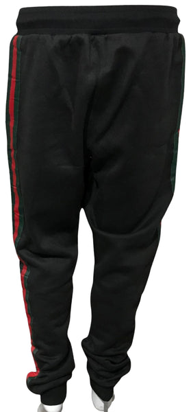 ^GVCC!^ (BLACK-MULTI) LUXURY EMBROIDERED JOGGER SWEATPANTS